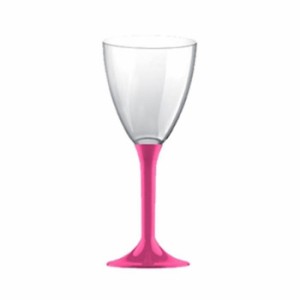 プラスチックワイングラス ディスプレイセット ピンク 8537 グラス