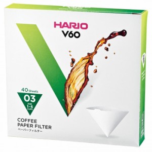 HARIO ハリオ V60ペーパーフィルター02 40枚×10 VCF-03-40W フィルター