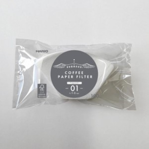 HARIO ハリオ ペガサスコーヒーペーパーフィルター 1〜2杯用 ホワイト 100枚×10個セット PEF-01-100W コーヒー フィルター