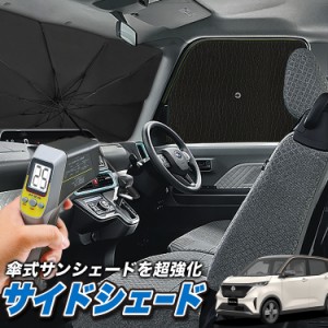 サンシェード 車 フロント 傘 に最適 サイド サンシェード！ 日産 サクラ B6AW型 Lot No.04 傘式 傘型 ロールシェード 汎用品にも！車 サ