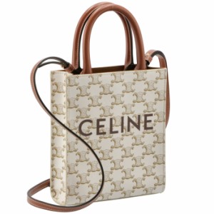 セリーヌ CELINE ショルダーバッグ ミニ バーティカル カバ トリオンフ キャンバス 2WAYハンドバッグ 19437 2BZK 01BC