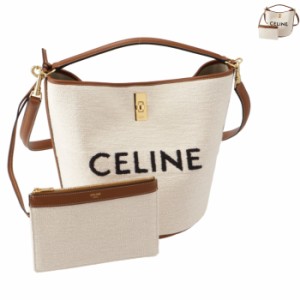 セリーヌ CELINE ショルダー バケット 16(セーズ) ロゴジャカード キャンバス 2WAYハンドバッグ 19557 2ERH 