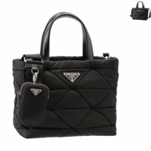 プラダ PRADA トートバッグ パデッド Re-Nylon ナイロン ミニポーチ付き 2WAYハンドバッグ 1BG373B9O RDJN 