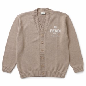 フェンディ FENDI 大人もOK キッズ カーディガン 長袖 ロゴ ニット カーディガン JMG101 AMI3 F0WC4