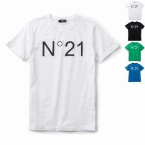 ヌメロ ヴェントゥーノ N°21 キッズ Tシャツ ロゴプリント クルーネック スウェットシャツ N21173 N0153 