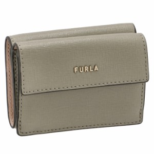 新品 フルラ FURLA 3つ折り財布 バビロン S トライフォールド ダークレッド 赤レザースナップ式開閉内側