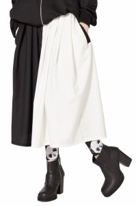ankoROCK アンコロック スカート ロング レディース ユニセックス メンズ 服 ブランド TR素材 スーツ生地 ロングスカート ウエストゴム 