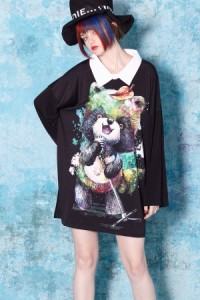 ankoROCK アンコロック Tシャツ メンズ カットソー ワンピース ビッグTシャツ レディース ユニセックス 服 ブランド 長袖 ロンT シャツ襟