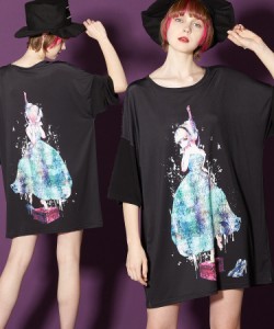 ankoROCK アンコロック ビッグ Tシャツ メンズ カットソー レディース 半袖 女の子 シンデレラ