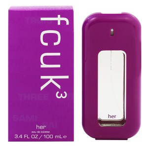 【フレンチコネクション 香水】FCUK 3 ハー EDT・SP 100ml FRENCH CONNECTION  送料無料 香水 FCUK 3 HER 