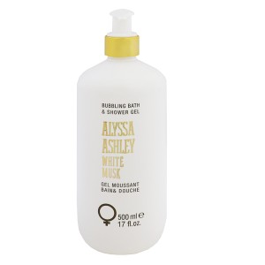 ALYSSA ASHLEY アリサアシュレイ ホワイトムスク シャワージェル 500ml ALYSSA ASHLEY WHITE MUSK BUBBLING BATH ＆ SHOWER GEL 