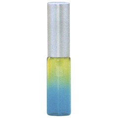ヒロセ アトマイザー 香水 グラデーションカラー ガラスアトマイザー 58075 (MSグラデ アルミキャップ イエロー/ブルー) 4ml 