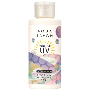 AQUA SAVON アクアシャボン トーンアップ UVジェル ウォータリーシャンプーの香り 80g 香水 フレグランス 