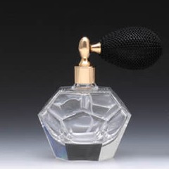 [香水][ヒロミチ アトマイザー]HIROMICHI ATOMIZER バルブ アトマイザー L ストレート ダイヤ カットグラス 4505 メタル ゴールド 