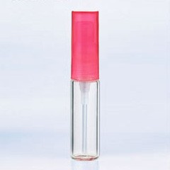 ヤマダアトマイザー 香水 グラスアトマイザー シンプル 4322 クリアボトル/キャップピンク 4ml YAMADA ATOMIZER 