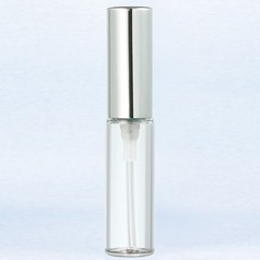 [香水][ヤマダアトマイザー]YAMADA ATOMIZER グラスアトマイザー シンプル 5202 クリアボトル/キャップシルバー 4ml 