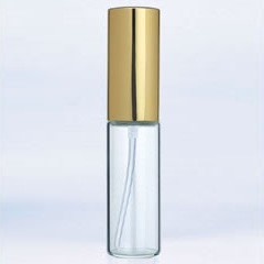 ヤマダアトマイザー 香水 グラスアトマイザー シンプル 6201 クリアボトル/キャップゴールド 10ml YAMADA ATOMIZER 