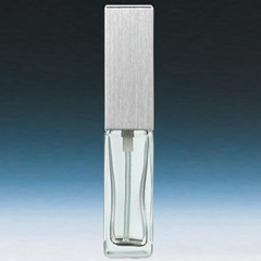 [香水][ヤマダアトマイザー]YAMADA ATOMIZER ハンドメイド アトマイザー 15491 長四角クリア キャップシルバー 約4ml 