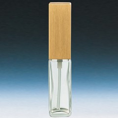[香水][ヤマダアトマイザー]YAMADA ATOMIZER ハンドメイド アトマイザー 16491 長四角クリア キャップゴールド 約4ml 
