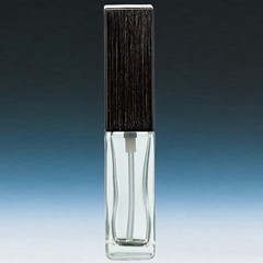 ヤマダアトマイザー 香水 ハンドメイド アトマイザー 16494 長四角クリア キャップブラック 約4ml YAMADA ATOMIZER 