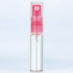 ヤマダアトマイザー 香水 グラスアトマイザー シンプル 40201 クリアボトル/ポンプピンク/キャップクリア 4ml YAMADA ATOMIZER 