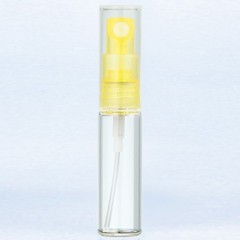 [香水][ヤマダアトマイザー]YAMADA ATOMIZER グラスアトマイザー シンプル 40207 クリアボトル/ポンプイエロー/キャップクリア 4ml 