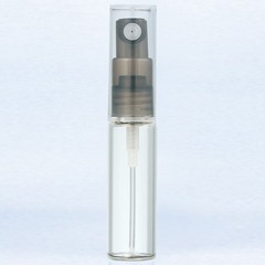 [香水][ヤマダアトマイザー]YAMADA ATOMIZER グラスアトマイザー シンプル 40208 クリアボトル/ポンプブラック/キャップクリア 4ml 
