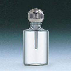 [香水][ヤマダアトマイザー]YAMADA ATOMIZER パフュームボトル 小ビン 60621 円筒 クリア シルバー 約4.5ml 