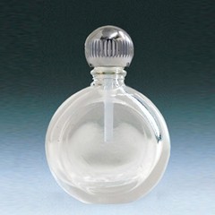 ヤマダアトマイザー 香水 パフュームボトル 小ビン 60624 豆平丸 クリア シルバー 約2.5ml YAMADA ATOMIZER 