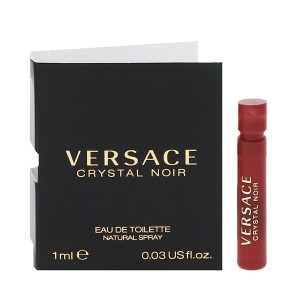 [香水][ヴェルサーチェ]VERSACE クリスタル ノワール (チューブサンプル) EDT・SP 1ml 香水 フレグランス CRYSTAL NOIR 