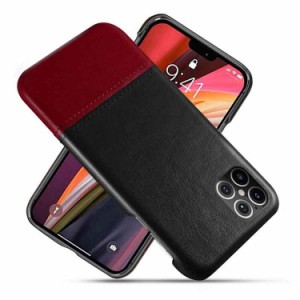 iPhone 12 ProMax ケース iPhone 12 ProMax Case iPhone 12 ProMax スマホケース [カラー：ブラック×ワインレッド] 送料無料 