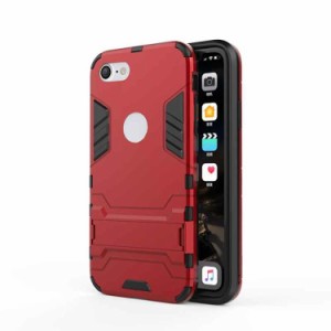 iPhone 8/7 Plus ケース iPhone 8/7 Plus Case iPhone 8/7 Plus 背面型 スタンド機能付き スマホケース [カラー：レッド] 