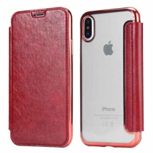 iPhone XS Max ケース iPhone XS Max Case iPhone XS Max 手帳型 ICカードスロット スマホケース [カラー：レッド] 送料無料 