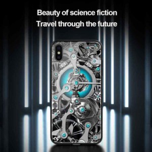 iPhone XS/X ケース iPhone XS/X Case iPhone XS/X 背面型 スマホケース [カラー：シルバー] 送料無料 電化製品 