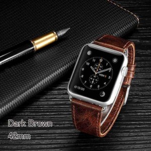 Apple Watch バンド Apple Watch Band Apple Watch band 42mm [カラー：ダークブラウン] 送料無料 電化製品 