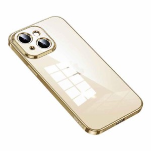 iPhone 14 Plus ケース iPhone 14 Plus スマホケース 強化ガラスフィルム A [カラー：ゴールド] iPhone 14 Plus Case 送料無料 