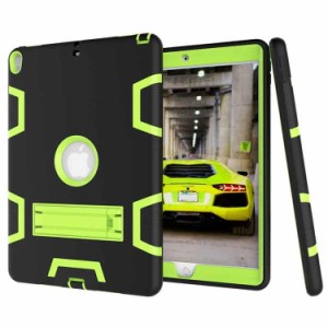 iPad Air 2019 ケース iPad Air 2019 Case iPad Air 2019 (10.5) タブレットケース [カラー：ブラック×グリーン] 送料無料 