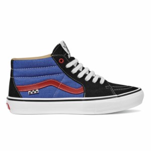 VANS バンズ スケート グロッソミッド (University) [サイズ：26.5cm(US8.5)] [カラー：レッド×ブルー] #VN0A5FCGAPB 靴 