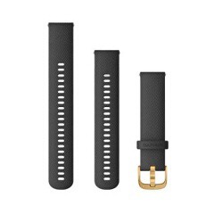 ガーミン GARMIN Quick Release バンド 20mm ベルト交換キット シリコン [カラー：ブラック×ゴールド] #010-12932-17  ガーミン