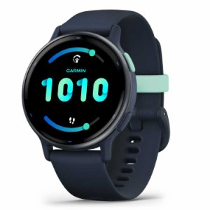 スマートウォッチ ガーミン vivoactive5(ヴィヴォアクティブ5) 日本語正規版 ブルー×ブルーメット #010-02862-42 送料無料 