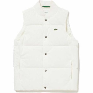 ラコステ LACOSTE ピケダウンベスト(メンズ) [サイズ：S(048)] [カラー：ホワイト] #BH101LJ-99-70V  2023FW送料無料 