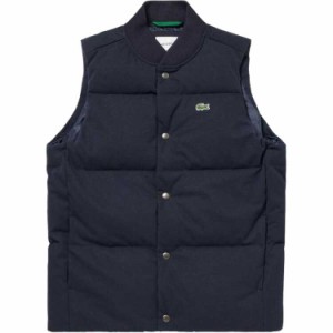 ラコステ LACOSTE ピケダウンベスト(メンズ) [サイズ：S(048)] [カラー：ネイビーブルー] #BH101LJ-99-166 送料無料 