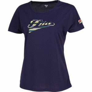 FILA アップリケTシャツ(レディース) [サイズ：L] [カラー：フィラネイビー] #VL2696-20  2023FW送料無料 スポーツ・アウトドア 
