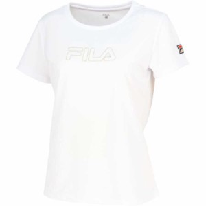 フィラ FILA アップリケTシャツ（レディース) [サイズ：L] [カラー：ホワイト] #VL2819-01  2024SS送料無料 スポーツ・アウトドア 