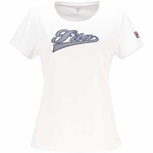 フィラ FILA アップリケTシャツ(レディース) [サイズ：L] [カラー：ホワイト] #VL2855-01 送料無料 スポーツ・アウトドア 