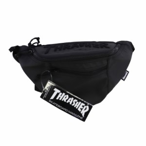 スラッシャー THRASHER Coating Waist Bag [カラー：ブラック×ブラック] #THR-145-9090 スポーツ・アウトドア 