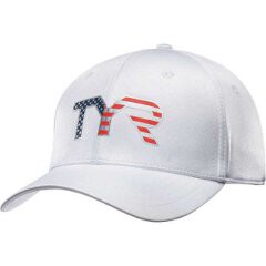 在庫処分 ティア TYR TYR USA FITTED HAT キャップ [サイズ：S/M] [カラー：ホワイト] #LFITUSA-100 スポーツ・アウトドア 