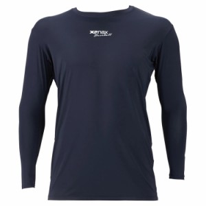 ザナックス XANAX コンプリートアンダーシャツ２　ローネック長袖 [カラー：ネイビー] [サイズ：L] #BUS762-50 送料無料 
