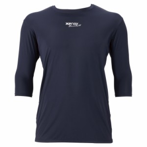 ザナックス XANAX コンプリートアンダーシャツ２　ローネック七分袖 [カラー：ネイビー] [サイズ：S] #BUS772-50 送料無料 