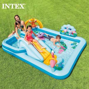 INTEX インテックス プール ジャングルアドベンチャープレイセンター キッズ 大人用57161 2021 SUMMER 家庭用 ビーチ 大型プール すべり